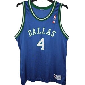 Vintage Champion Dallas Mavericks Michael Finley Jersey Size 48